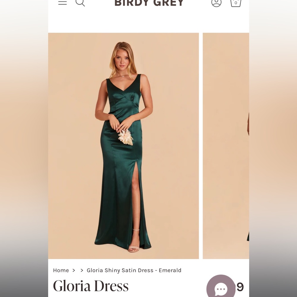 Birdy Grey emerald green satin dress